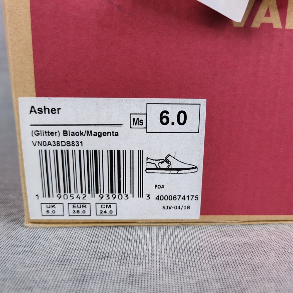 2x 👯‍♀️Host Pick⚡️Vans Asher Glitter Slip-on Shoes - Picture 16 of 16
